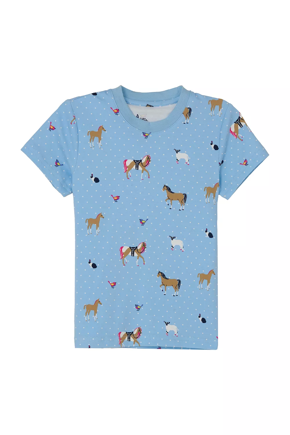 Girls Pyjamas Blue Animal Print 5-6yrs