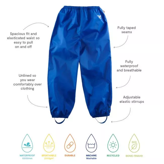 Originals Waterproof Recycled Trousers Blue 9-10 Yrs