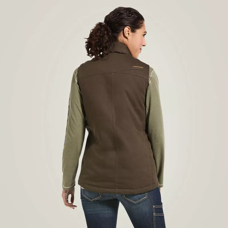 Womens Rebar DuraCanvas Insulated Gilet Wren L