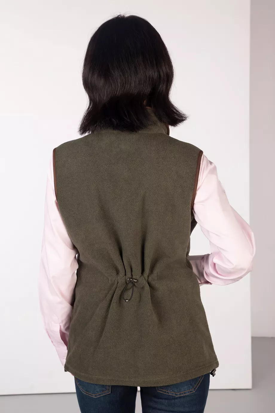 Ladies Premium Fleece Waistcoat - Huggate Khaki 18/2XL