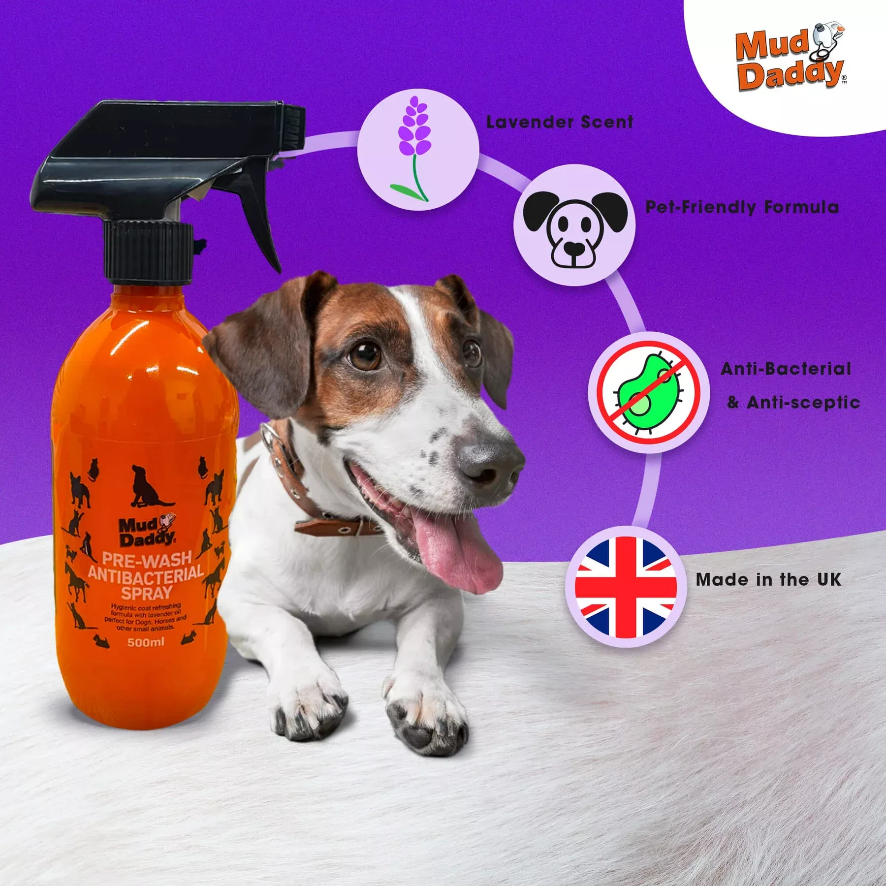 Mud Daddy Pre-Wash Antibacterial Spray 500ml