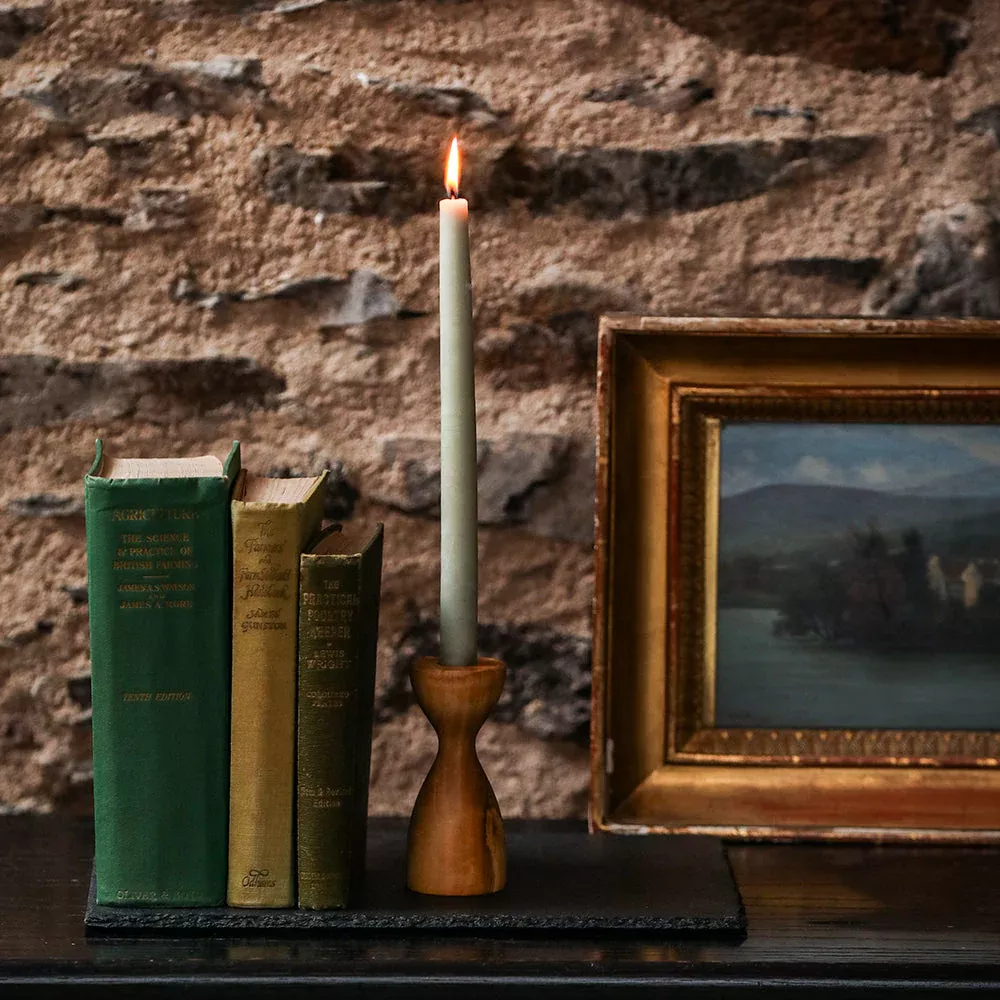 Selbrae Olive Wood - Medium Candlestick Holder