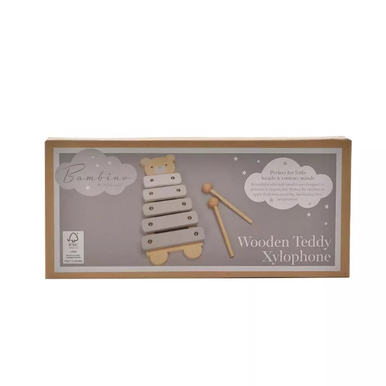 Bambino Wooden Toy Xylophone - Teddy