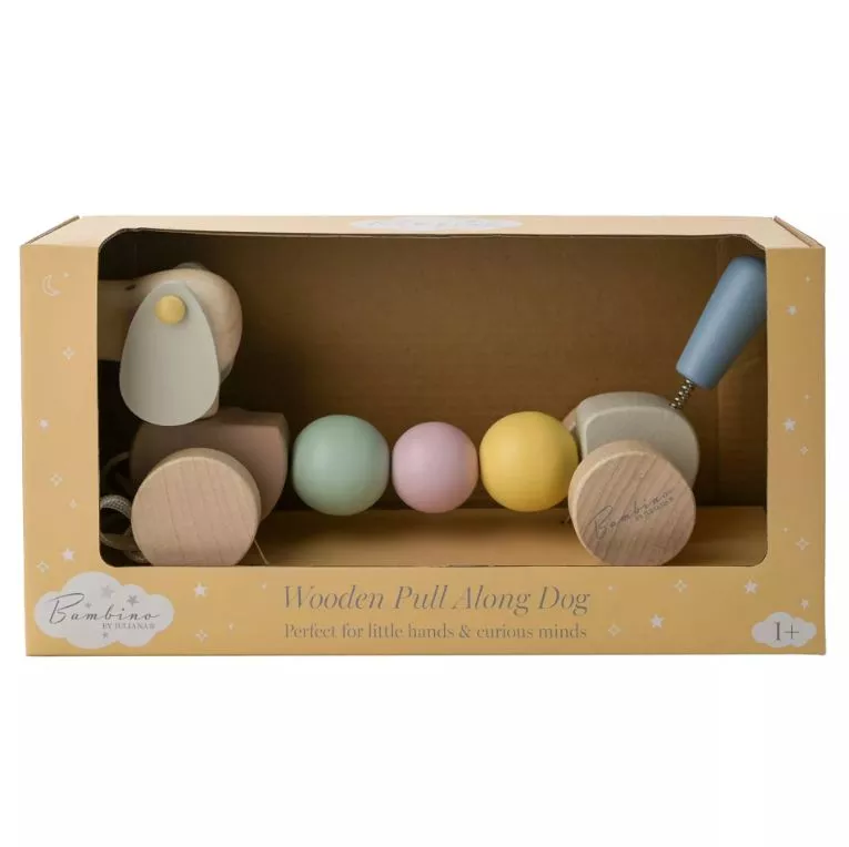 Bambino Wooden Pull Along Dog