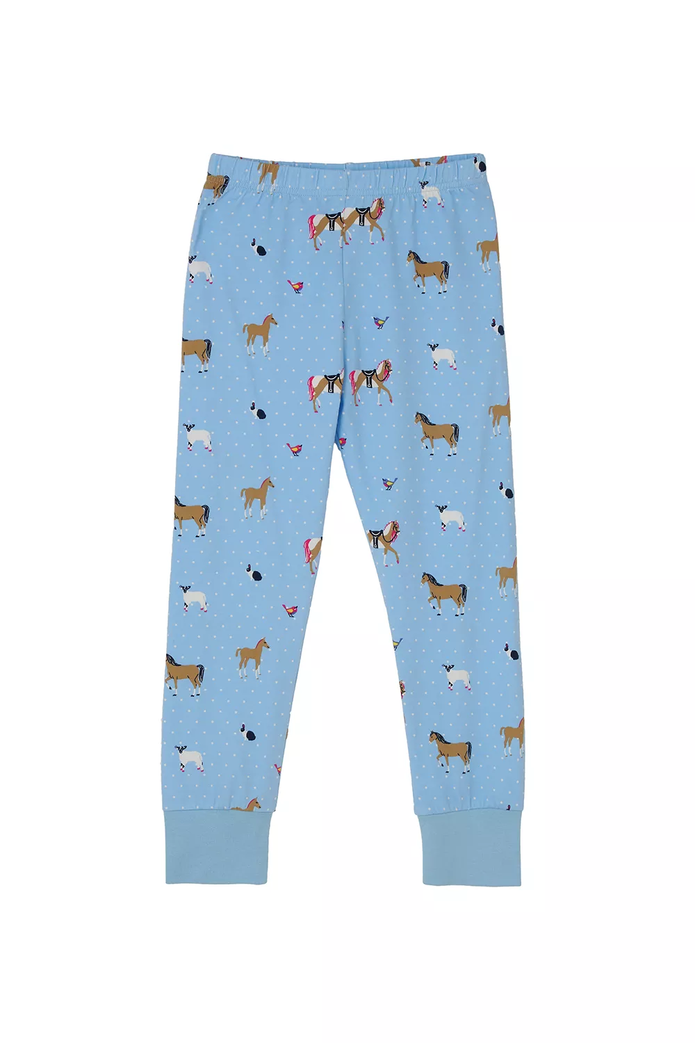 Girls Pyjamas Blue Animal Print 4-5yrs