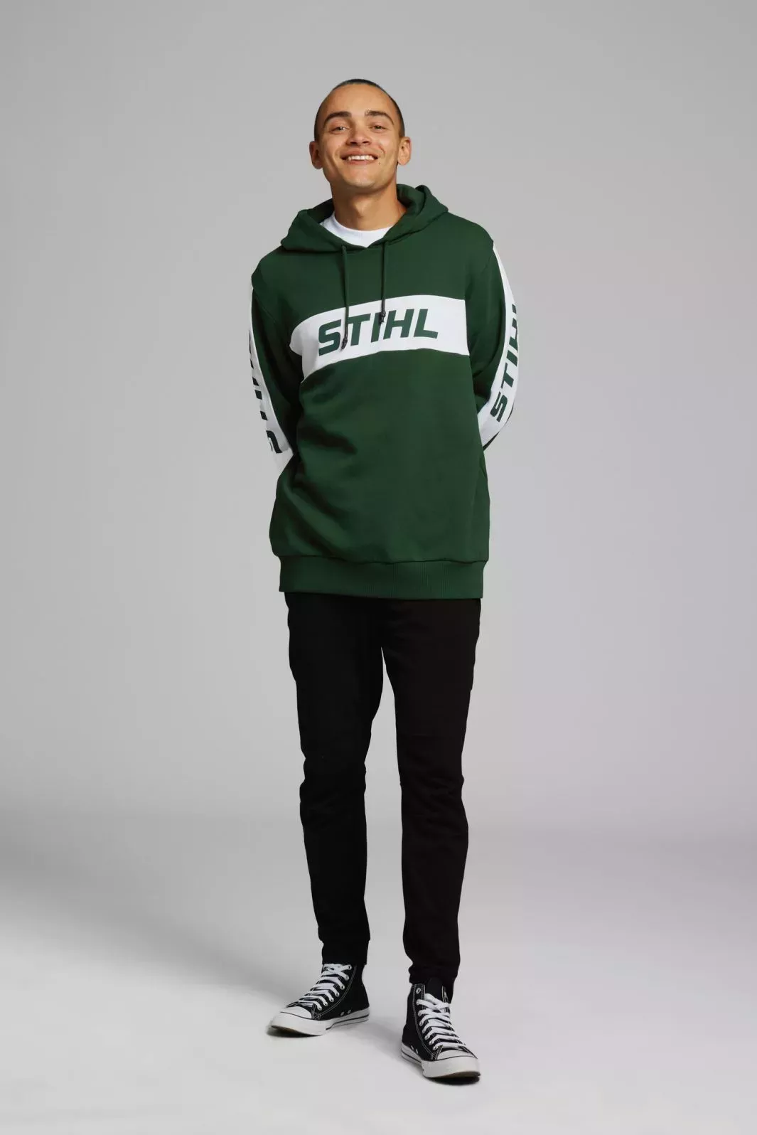 Stihl Green Colourblock Hoodie XXL