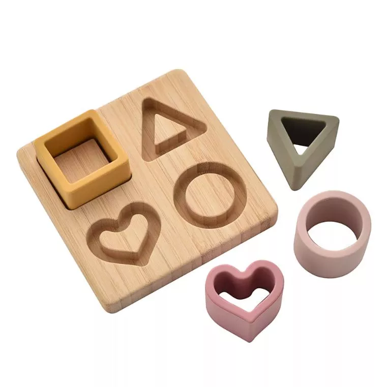 Bambino Silicone & Bamboo Heart Puzzle
