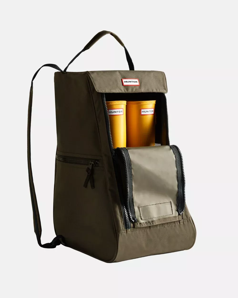 HUNTER Westray Tall Boot Bag Dark Olive