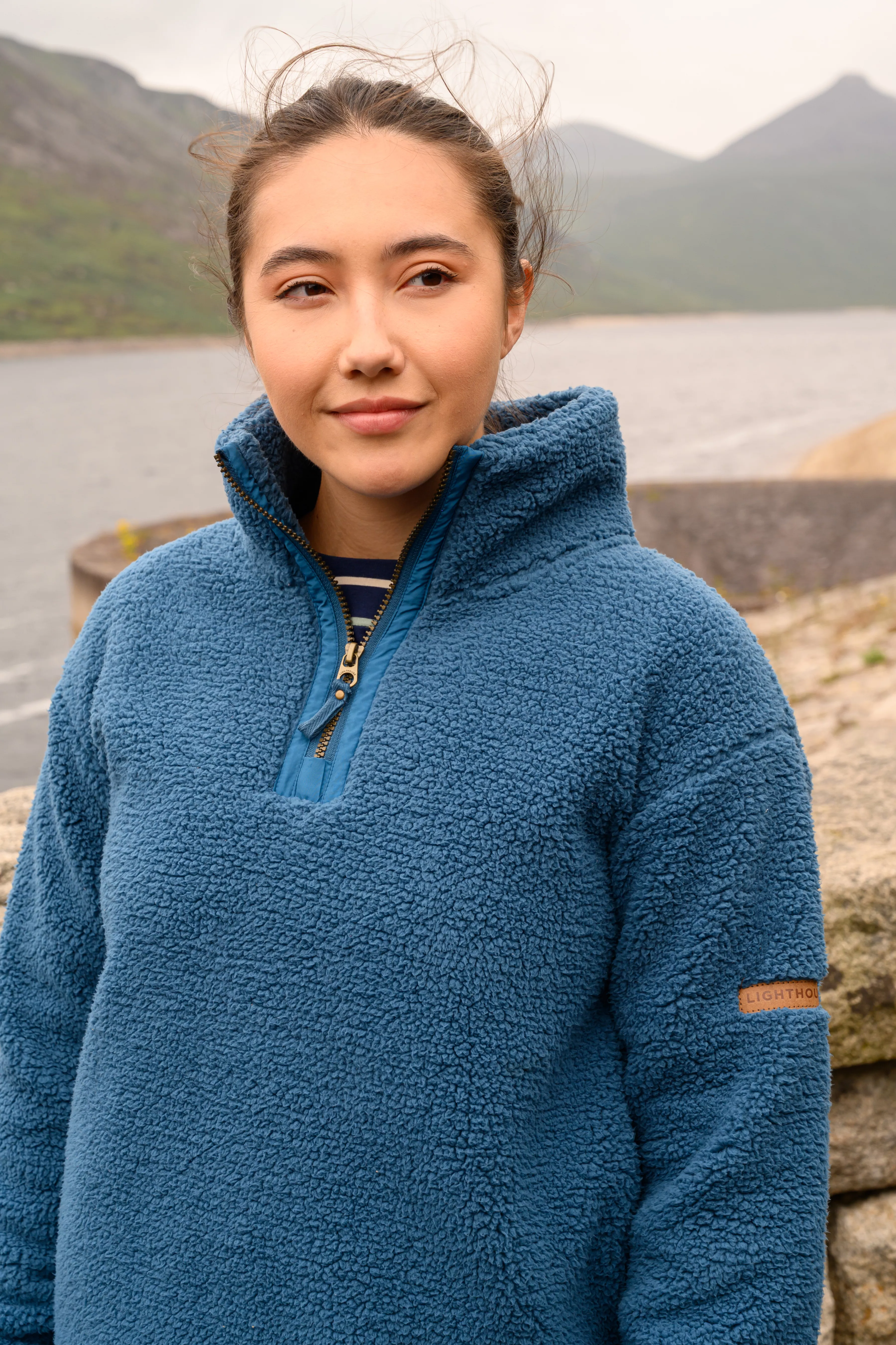 Ladies Coast Half Zip Fleece Teal 16