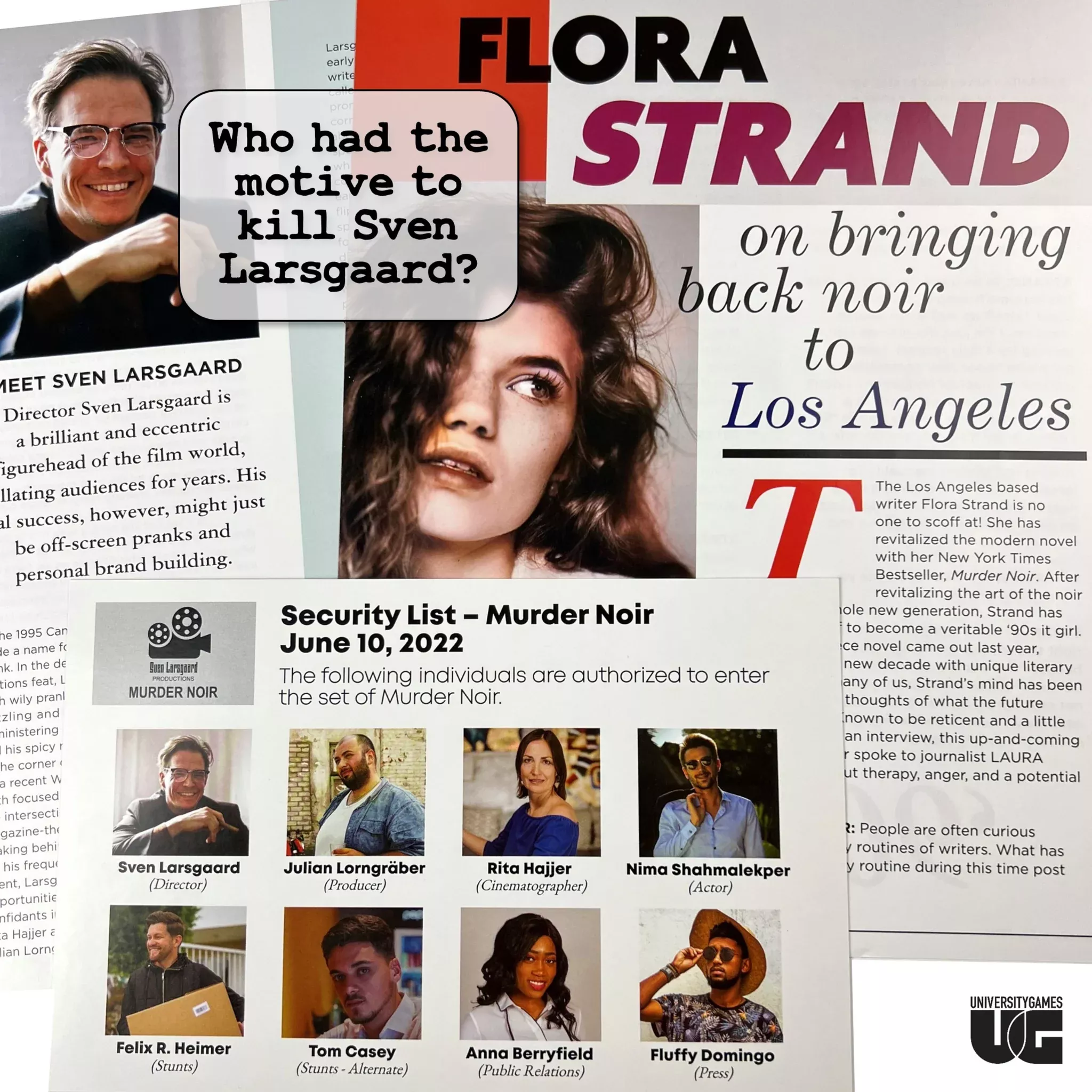 Murder Mystery Party Case File Murder Noir