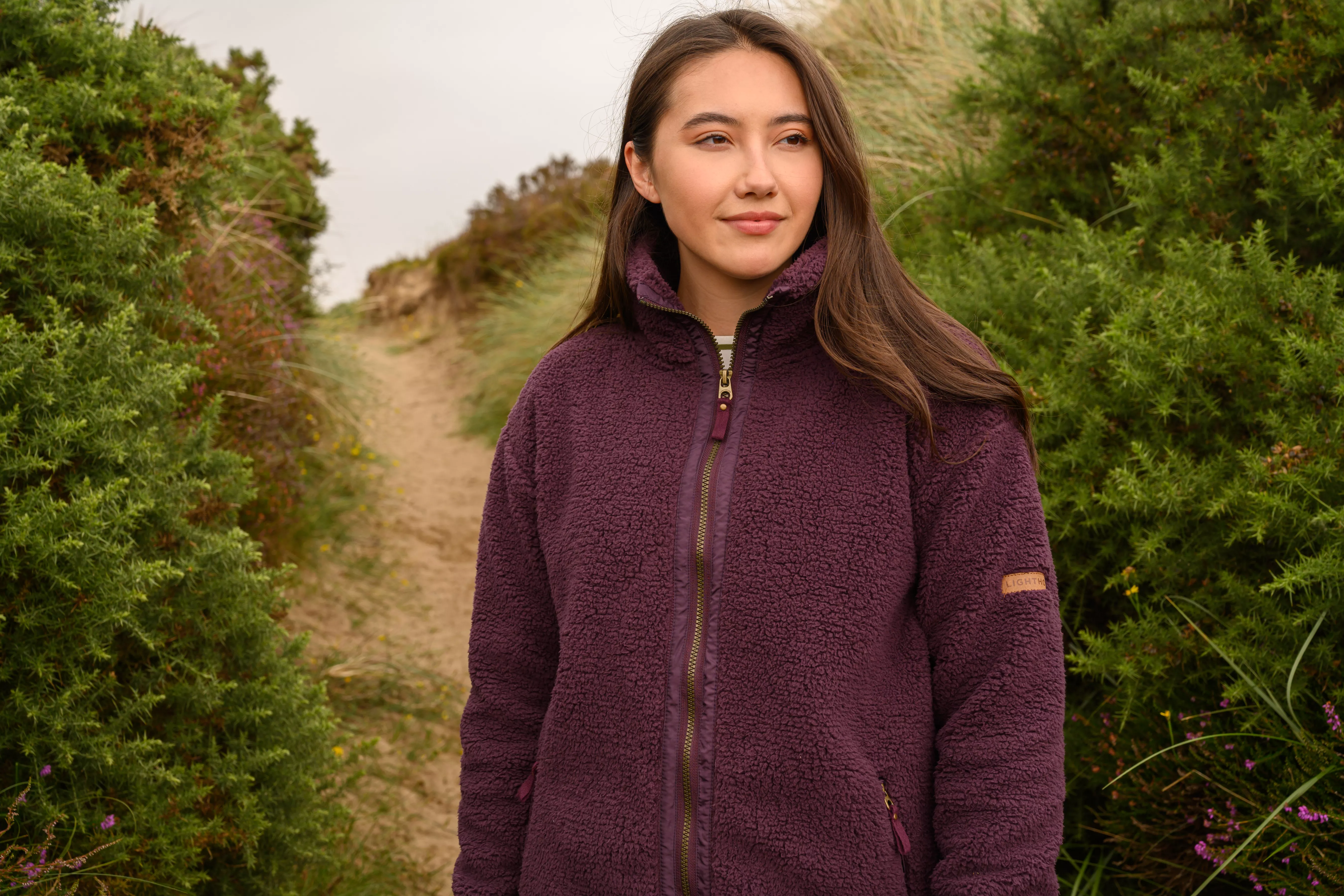 Ladies Cobh Full Zip Fleece Cranberry 16