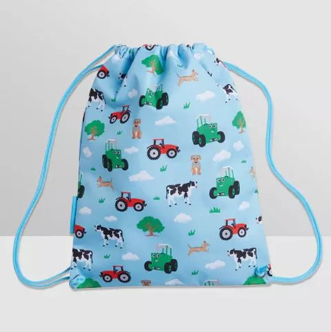 Tractor Ted Drawstring Bag