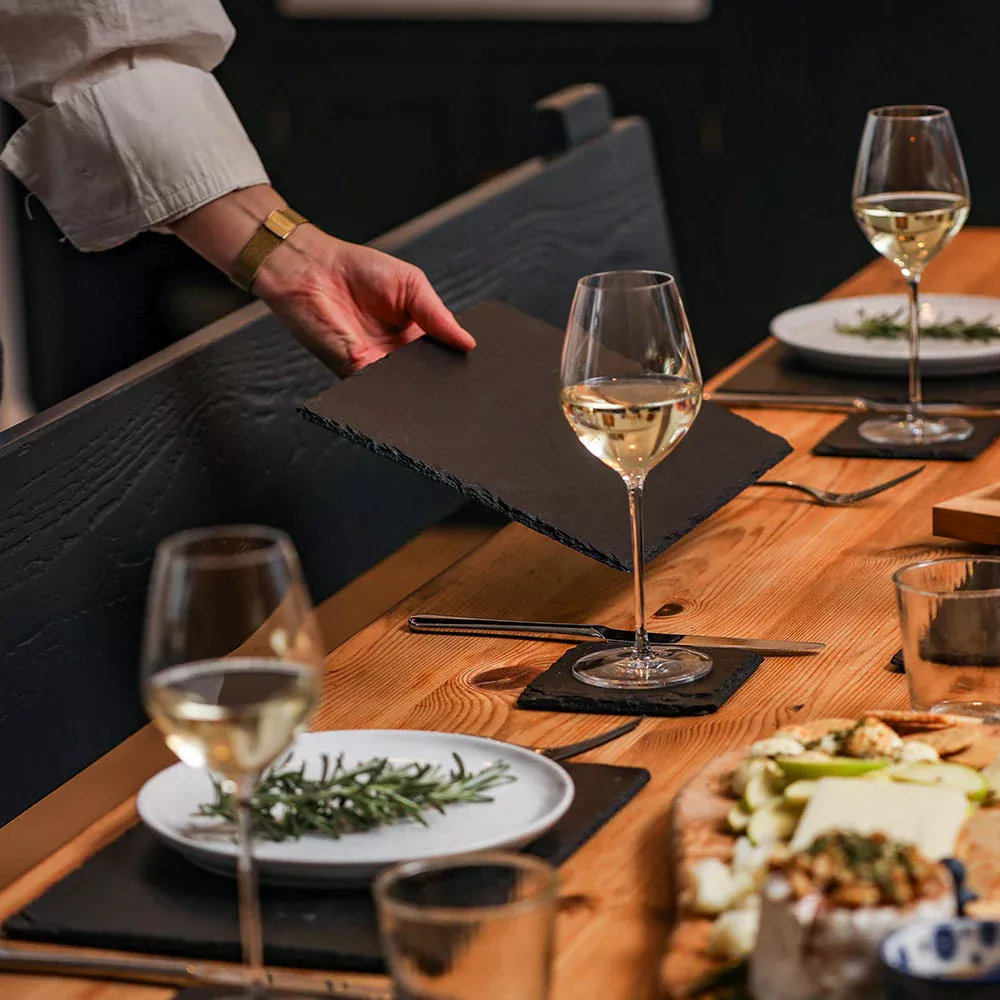 Selbrae 2 Slate Place Mats  - Rectangular - Gift Boxed