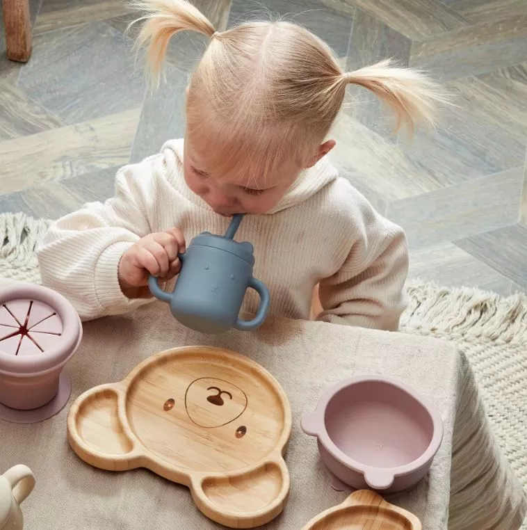 Bambino Bamboo & Silicone Bear Base Plate