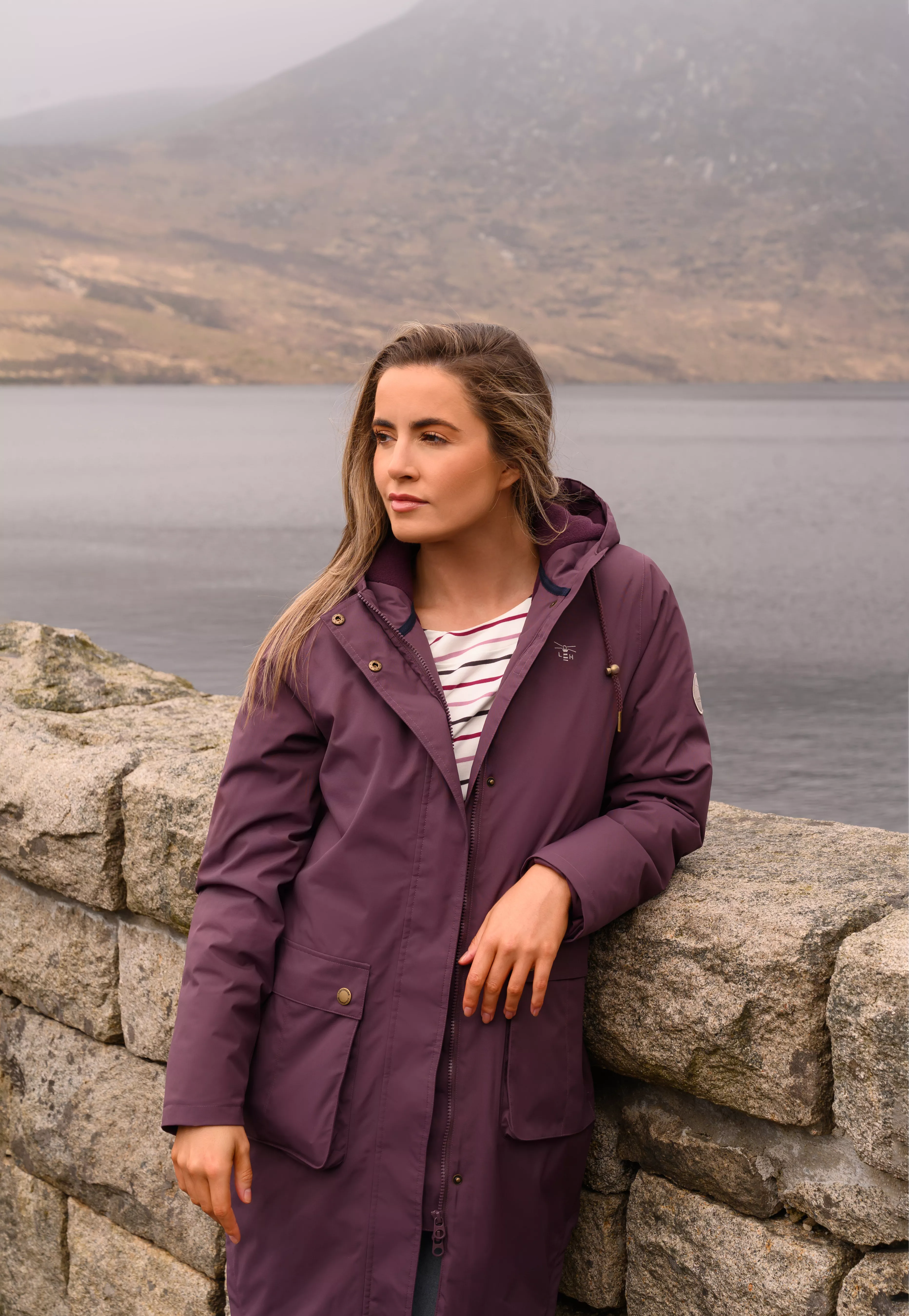 Imogen Ladies Coat Cranberry 16