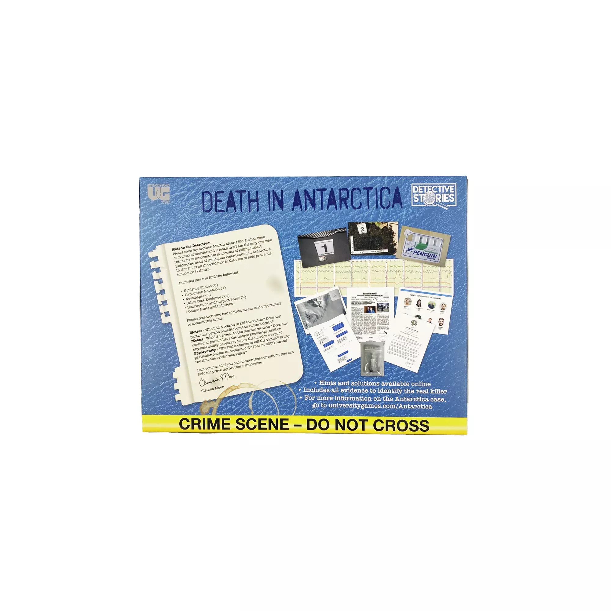 Murder Mystery Party Case File Death in Antarctica