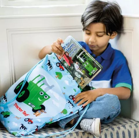 Tractor Ted Drawstring Bag