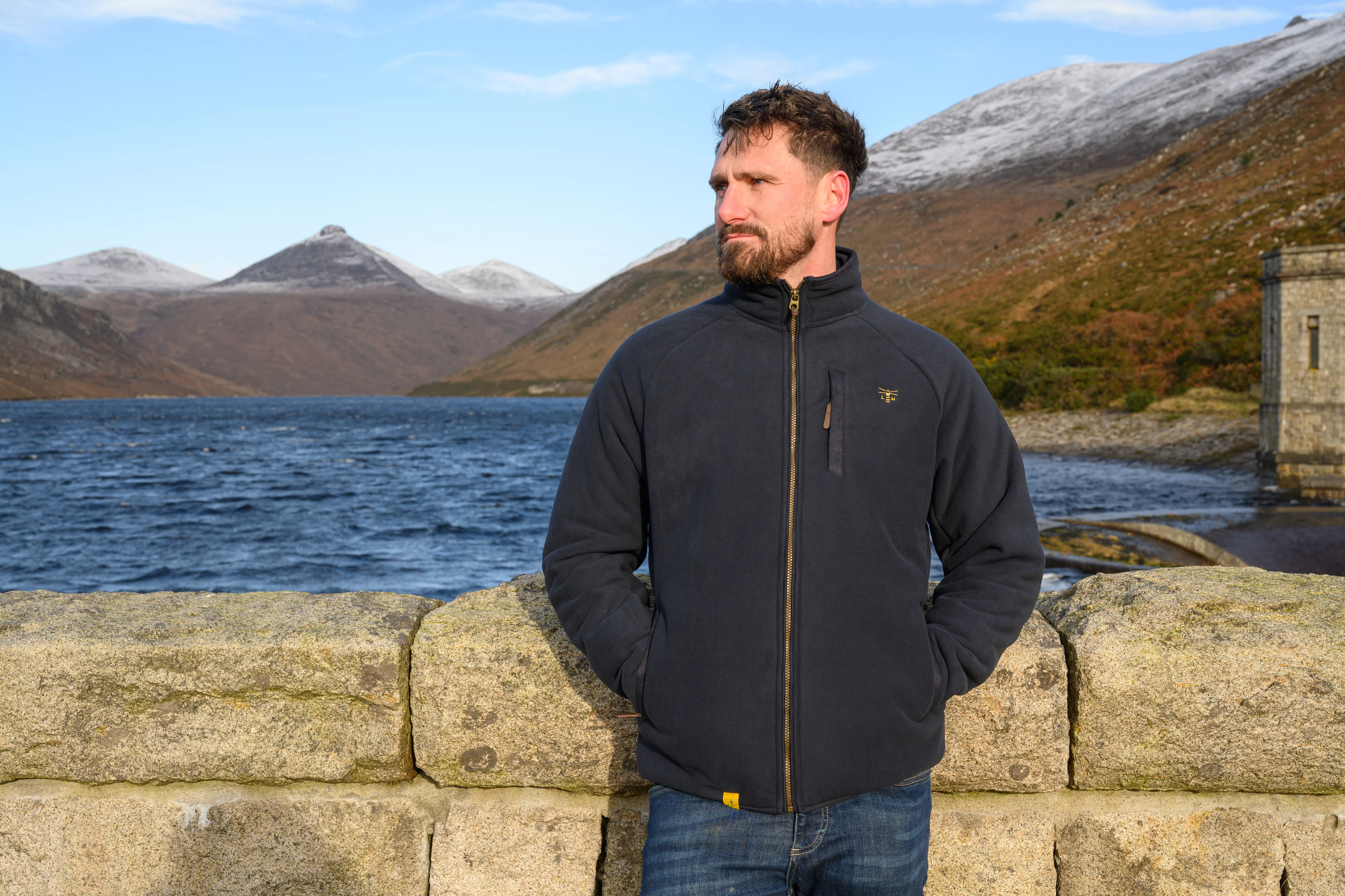 Mens Windsor Waterproof Fleece Navy XXL