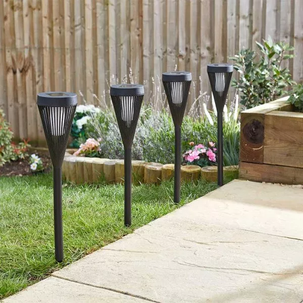 Urbane Solar Flaming Stake Light - Each
